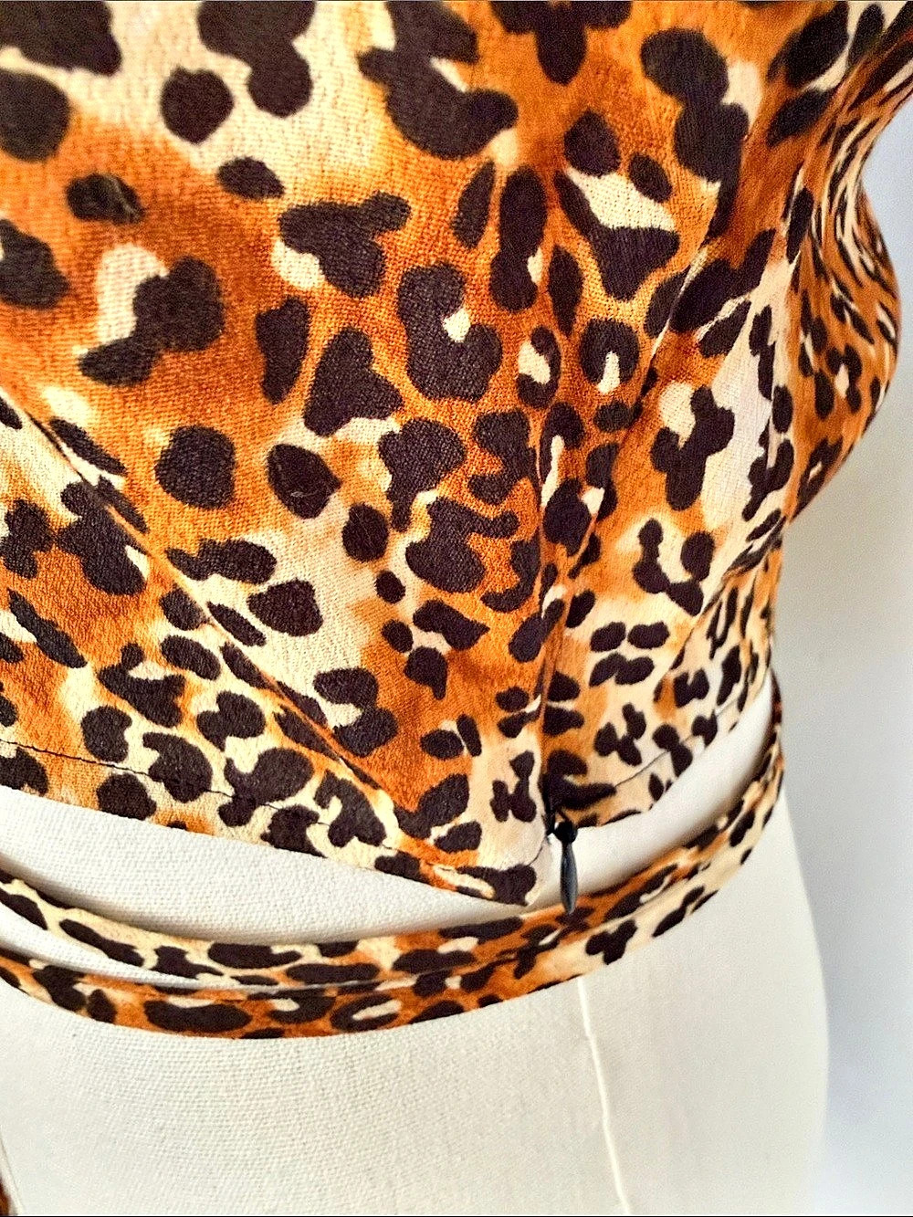 maje Leopard Print Blouse Small (1) Mob Wife Indie Sleaze Boho Chic - Picture 5 of 16